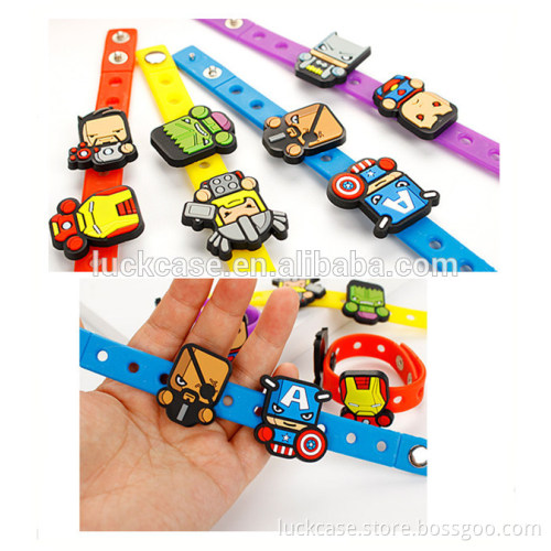 Fresh Modern novelty Superman series boys bangles and bracelets/bulk promotional gifts cool silicone bracelet wristbands